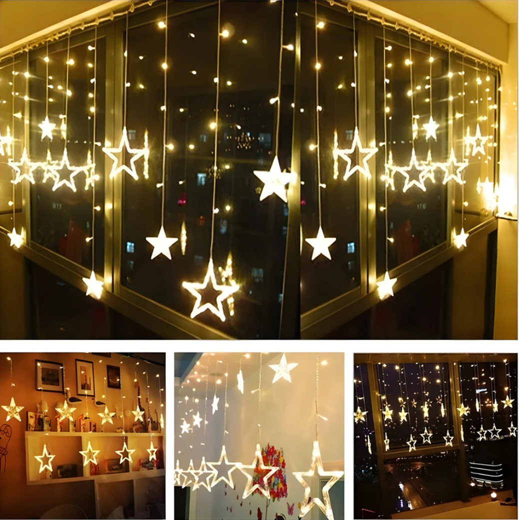 Serial String Star Lights for Decoration