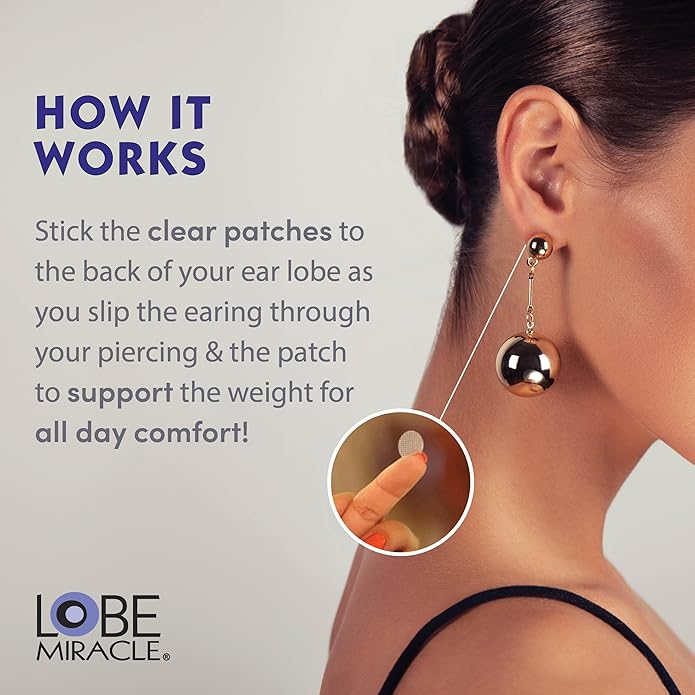 Premium Earlobe Support Patches (100 PCS)